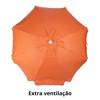 Guarda Sol Praia Piscina Laranja Bagum 1,60 M Haste em Alumnio