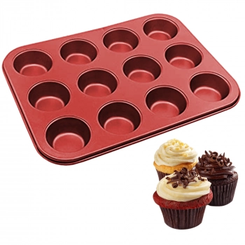 Forma para Cupcakes Color 12 Cavidades