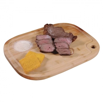 Kit Faca para Churrasco Mor + Tabua de Carne Oval