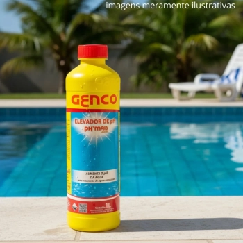 Ph+ Liquido Elevador de Ph para Limpeza de Piscinas Genco
