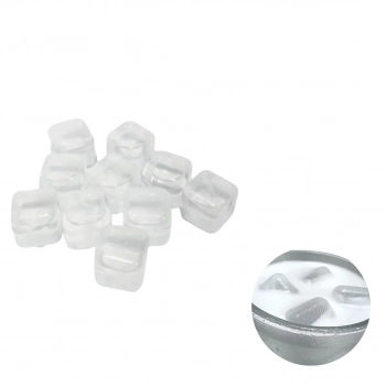 Kit 3 Copos Unicornio + Gelo Artificial Reutilizvel com 30 Cubos em Plstico