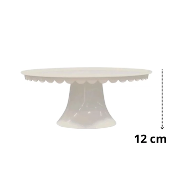 Kit Prato com P Suporte para Bolos, Frios e Petiscos + 2 Pratos Retos 27cm Restaurante Sushi em Melamina