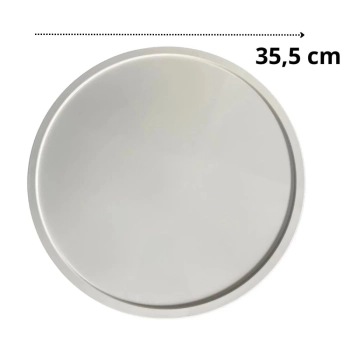 Kit Prato com P Suporte para Bolos, Frios e Petiscos + 2 Pratos Retos 27cm Restaurante Sushi em Melamina