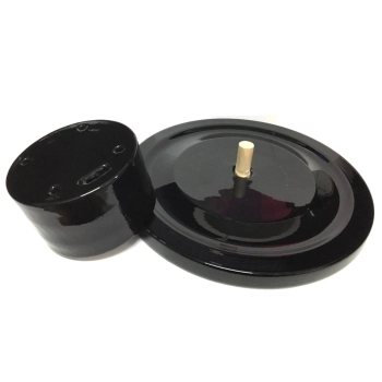 Suporte Espeto Preto para Churrasco + Travessa em Melamina
