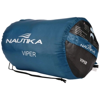 Kit Saco de Dormir Tipo Envelope 5c a 12c Azul Viper + Isolante Trmico Nutika