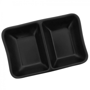 Kit Sushi 9 Peas Preto com Molheiras e Travessas e Pratos em Melamina