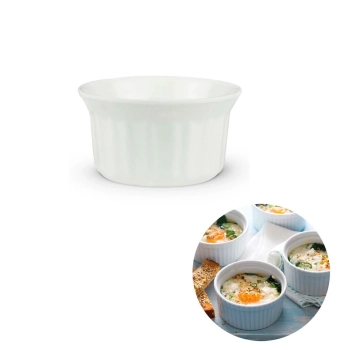 Kit para Finger Food 20 Peas com Mini Tigelas Brancas e Molheiras