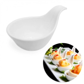 Kit para Finger Food Mini Tigelas, Ramequim, Molheira + Travessa Folha 50 Cm