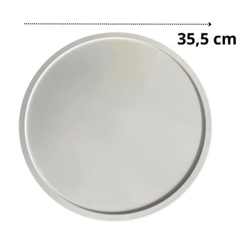 Kit Boleira 35,5cm Branca + Panelinha de Confeiteiro + Decorador de Bolo