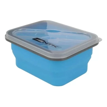 Pote Marmita de Silicone Retrtil com Garfo 700ml Mini Bento