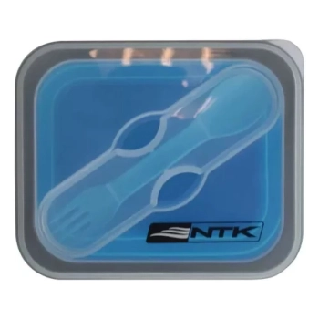 Pote Marmita de Silicone Retrtil com Garfo 700ml Mini Bento