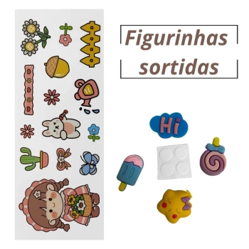 Pote Marmita Lancheira Infantil com Divisrias e Colher Amarelo