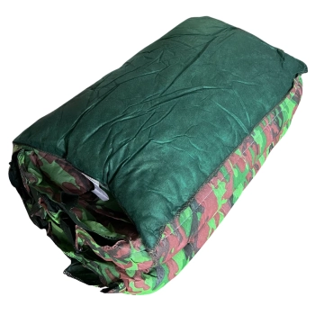 Saco de Dormir + Colchonete Solteiro com Travesseiro Camuflado