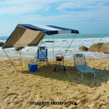 Tenda Gazebo Barraca Poseidon Design Exclusivo para Praia e Camping