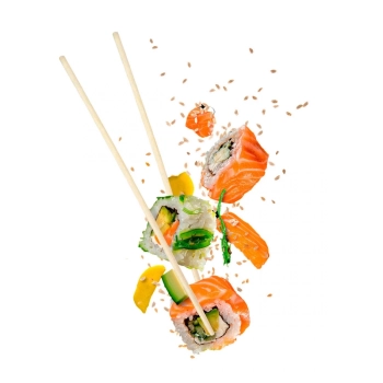 Kit 100 Hashi em Bambu para Sushi Culinria Oriental Japonesa