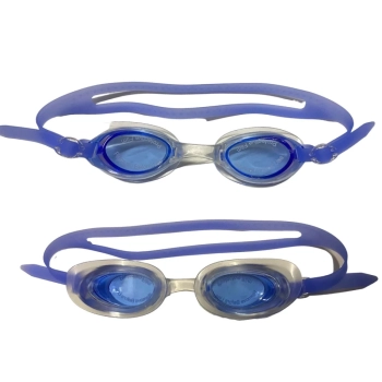 culos de Natao em Silicone Lentes Cor Azul com Estojo