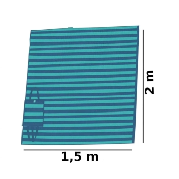 Kit Praia Guarda Sol + Esteira para Casal e Caixa Termica 34l
