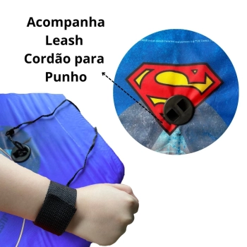Kit Natao Infantil Super-homem Prancha Bodyboard + Touca