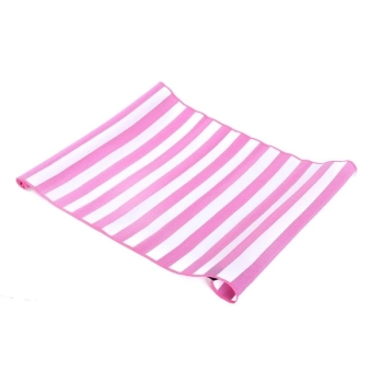 Kit de Duas Esteira de Praia Rolo com Ala Bel Listrada Rosa