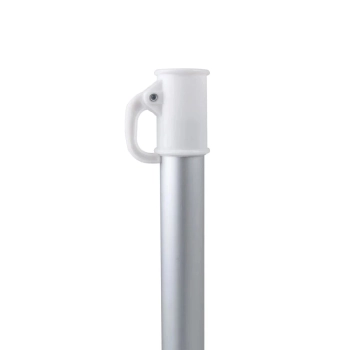 Kit Guarda Sol Praia Branco 1,60 M + Esteira Roxa com Ala