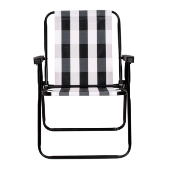 Kit Guarda Sol Praia Branco 1,60 M + Base Branca 18 L + 2 Cadeiras Retro