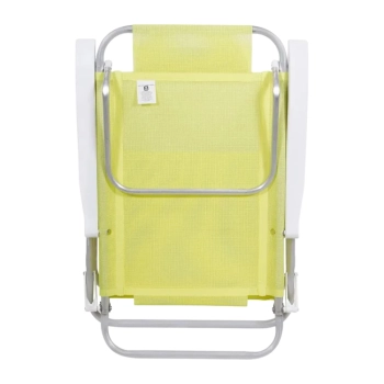 Kit Cadeira de Praia Sunny Dobrvel + Guarda-sol 1,60m Amarelo