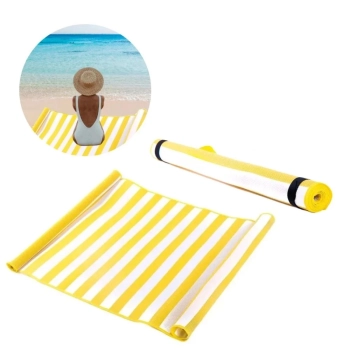 Kit para Praia Amarelo Cooler Caixa Trmica 36l + Esteira com Ala