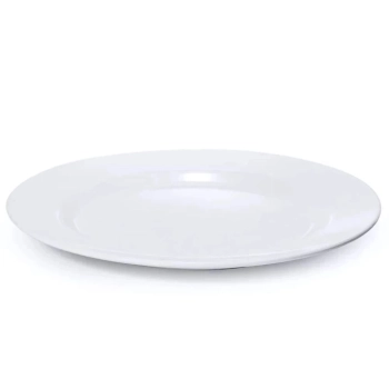 Conjunto de Pratos Rasos Brancos 40 Unidades 28 Cm Jantar Melamina