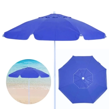 Kit com Carrinho de Praia + 2 Cadeiras Cores Sortidas + Guarda Sol 2m