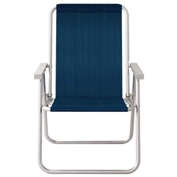Kit Carrinho de Praia + 4 Cadeiras de Praia Sannet Azul Mor