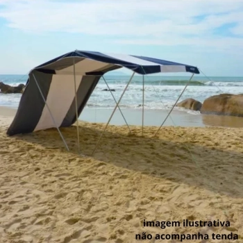 Kit com Tenda Gazebo Poseidon Design Exclusivo + Uma Parede Lateral de Tenda