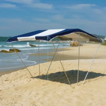 Kit Praia Tenda Poseidon + 2 Cadeiras + Carrinho de Praia + Cooler 26 L