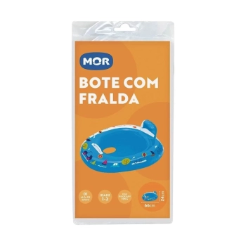 Kit Piscina Infantil 1000 L + Bote Fralda Azul + Lana gua de Bichinhos