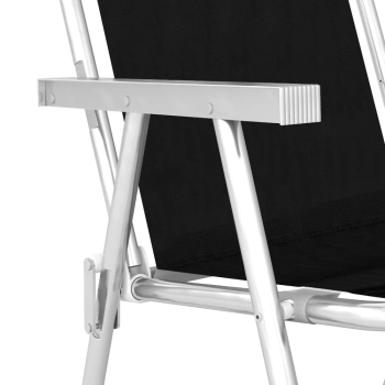 Kit Vermelho / Preto Cooler 34 L + Duas Cadeiras de Praia Alumnio