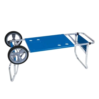 Kit Praia Tenda Gazebo 3x3 M Oxford Azul + Carrinho com Avano