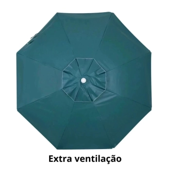 Kit Praia Guarda Sol Verde Escuro 1,60 M + Base 18 L + Cadeira Master Plus