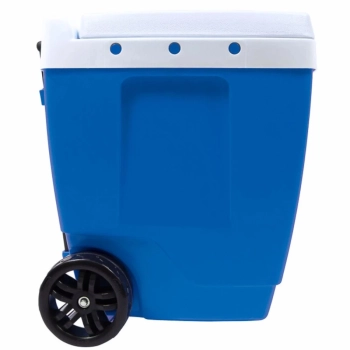 Caixa Termica com Rodas e Ala / Carrinho Cooler 42 Litros Mor Azul