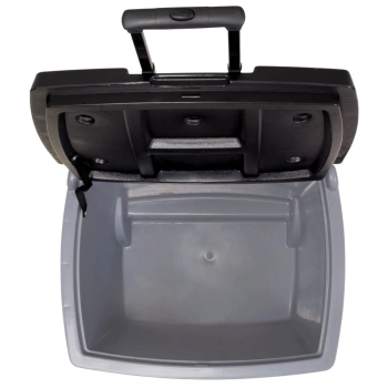 Kit Praia / Pesca Caixa Termica 42 L Rodas e Ala + Cadeira 4 Posies Alumnio