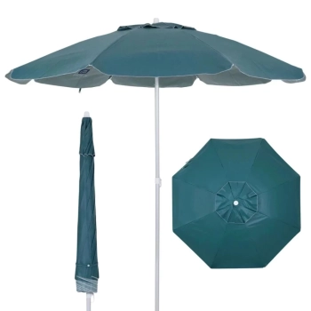 Kit Praia / Pesca Cooler Preto 42 L Rodas e Ala + Guarda Sol Bagum 1,60 M