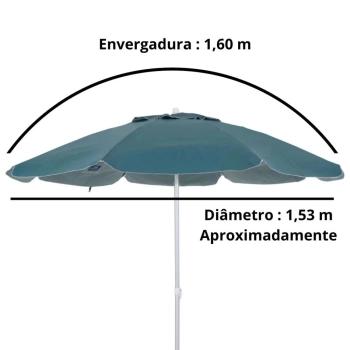 Kit Praia / Pesca Cooler Preto 42 L Rodas e Ala + Guarda Sol Bagum 1,60 M