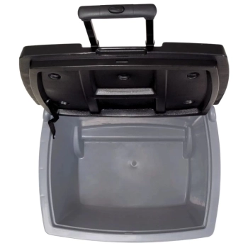 Kit Praia / Pesca Cooler Preto 42 L Rodas e Ala + Guarda Sol Bagum 1,60 M
