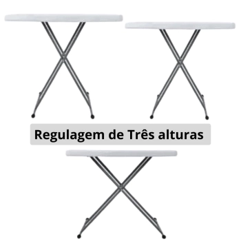 Mesa Dobr�vel Robust Altura Ajust�vel 80 Cm Ntk para Camping e Pesca