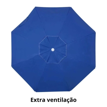 Kit Praia / Pesca Caixa Termica 75 L Ala e Divisria Azul + Guarda Sol Bagum 1,60 M
