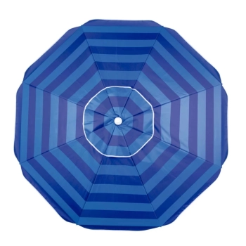 Kit Guarda-sol 2 M Alumnio Azul + Mesa Porttil + 1 Cadeira Pesca / Praia