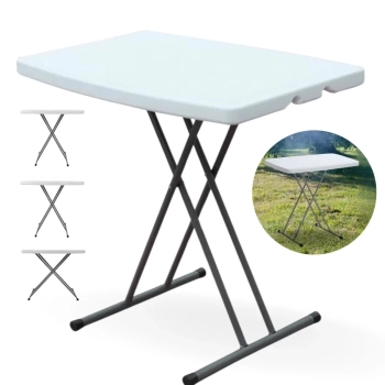 Mesa Dobrvel Robust 80 Cm Ajustvel Camping + Banqueta Dobrvel Cooler Acoplado 25 L
