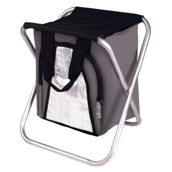 Mesa Dobrvel Robust 80 Cm Ajustvel Camping + Banqueta Dobrvel Cooler Acoplado 25 L