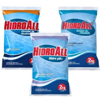 Kit Elevador Ph Barrilha Leve + Elevador de Alcalinidade + Sulfato de Alumnio