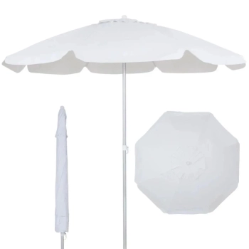 Cadeira Rosa Espreguiadeira 4 Pos. com Almofada + Guarda Sol 2 M + Base 22 Kg