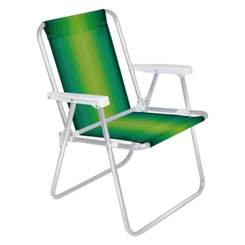 Kit Caixa Termica Preta Cooler 12 L com Ala + Duas Cadeiras de Praia Aluminio