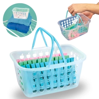 Kit Varal Preto com Abas 1,43 M + Uma Pequena Cesta + 84 Grampos + 4 Protetores de Varal